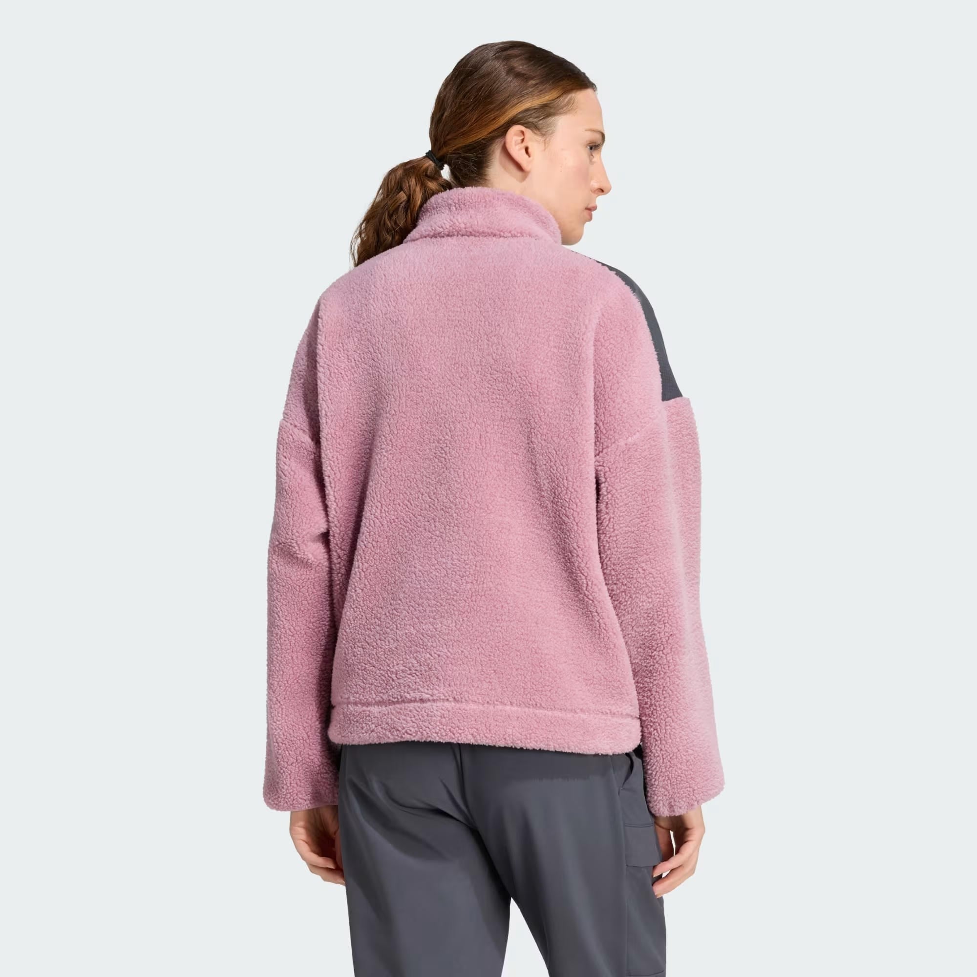 adidas Terrex Xploric Climawarm High Pile Snap Kadın Sweatshirt