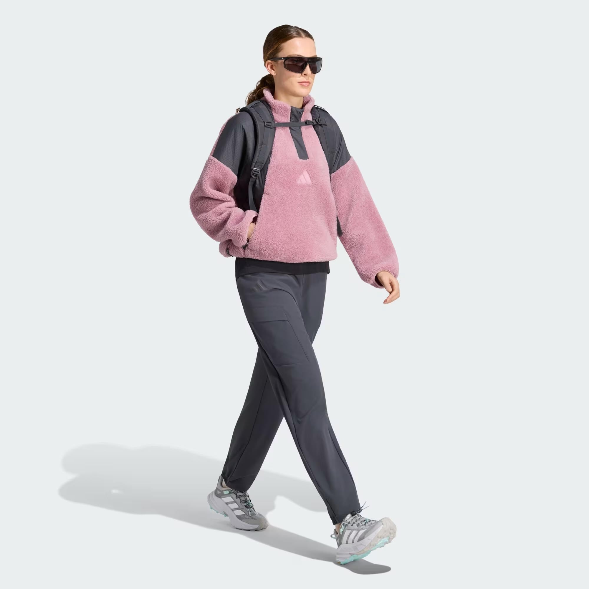 adidas Terrex Xploric Climawarm High Pile Snap Kadın Sweatshirt