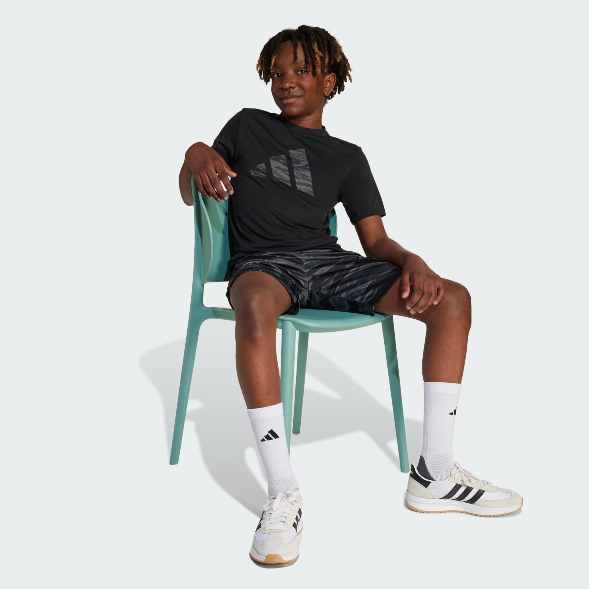 adidas Training Essentials Camo Print Çocuk Tişört