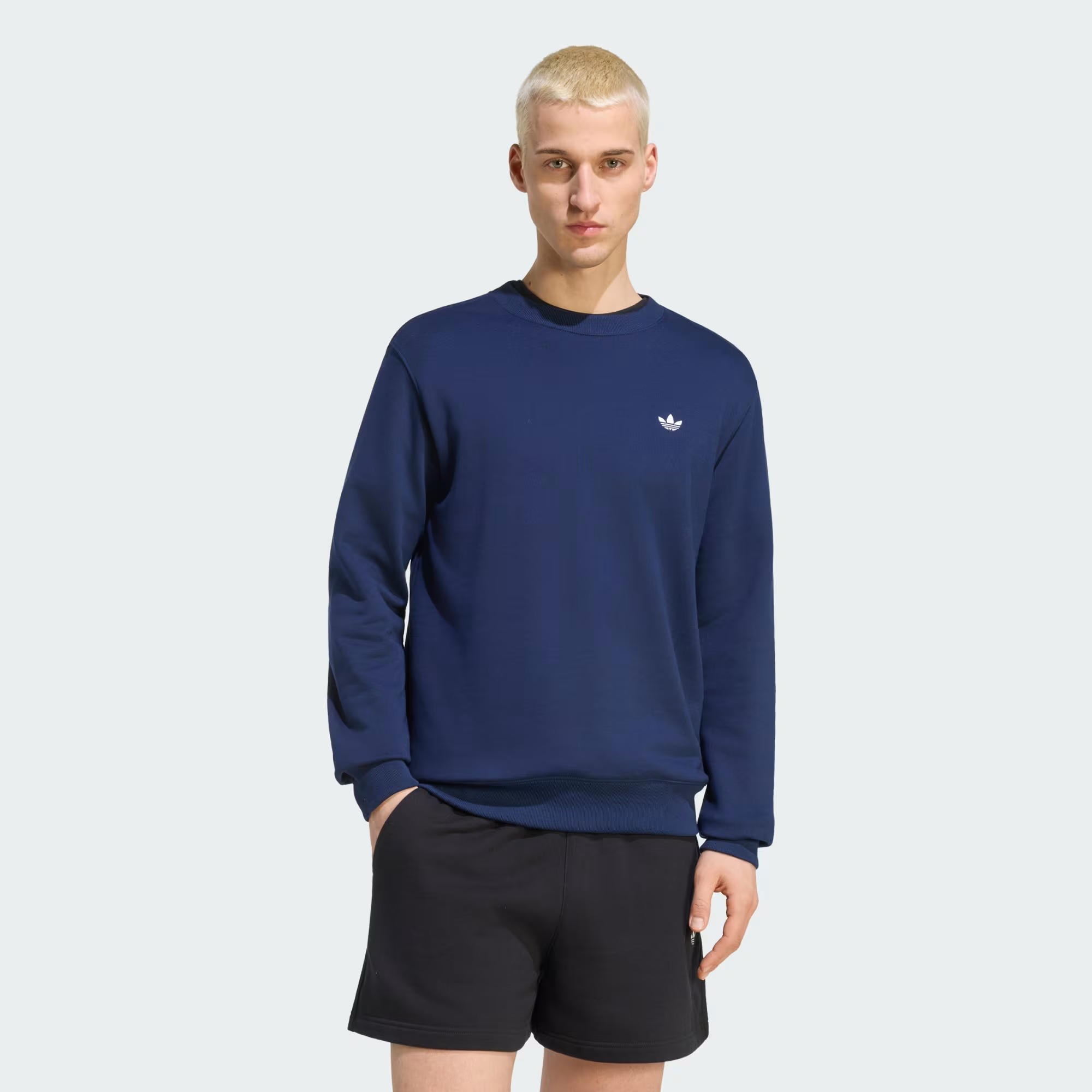 adidas Trefoil Essentials Crew French Terry Erkek Sweatshirt