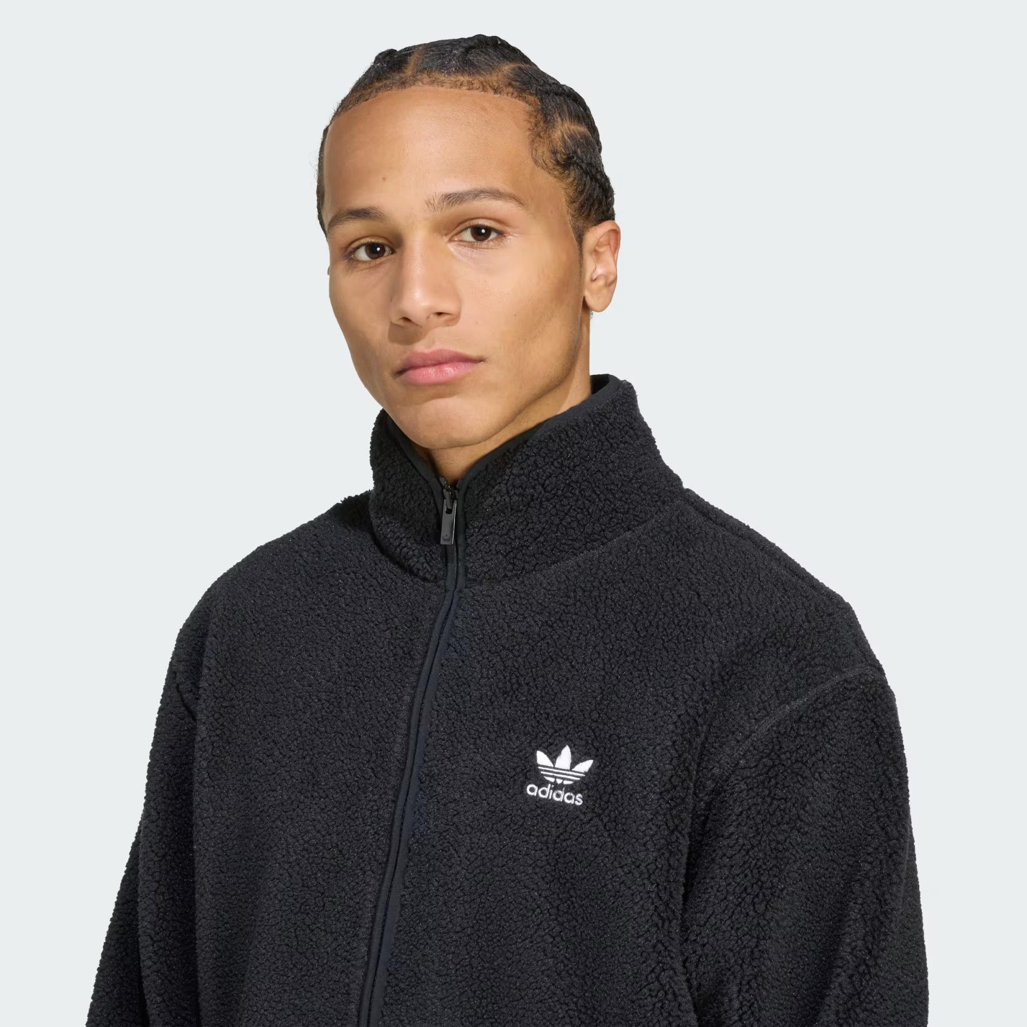 adidas Trefoil Essentials Teddy Fleece Erkek Ceket