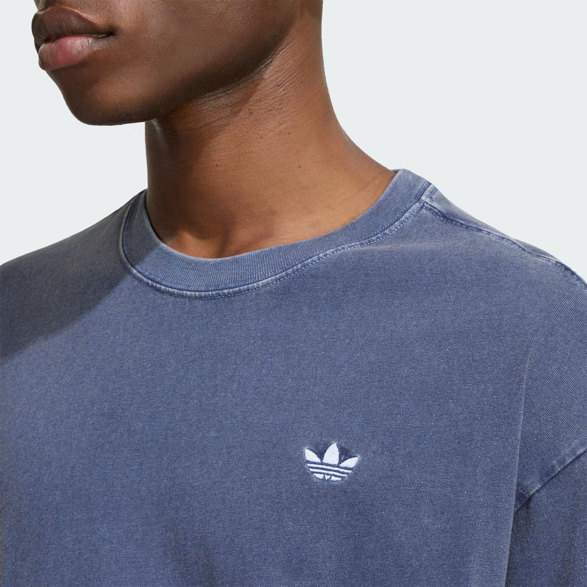 adidas Trefoil Essentials Washed Loose Dropped Shoulder Erkek Tişört