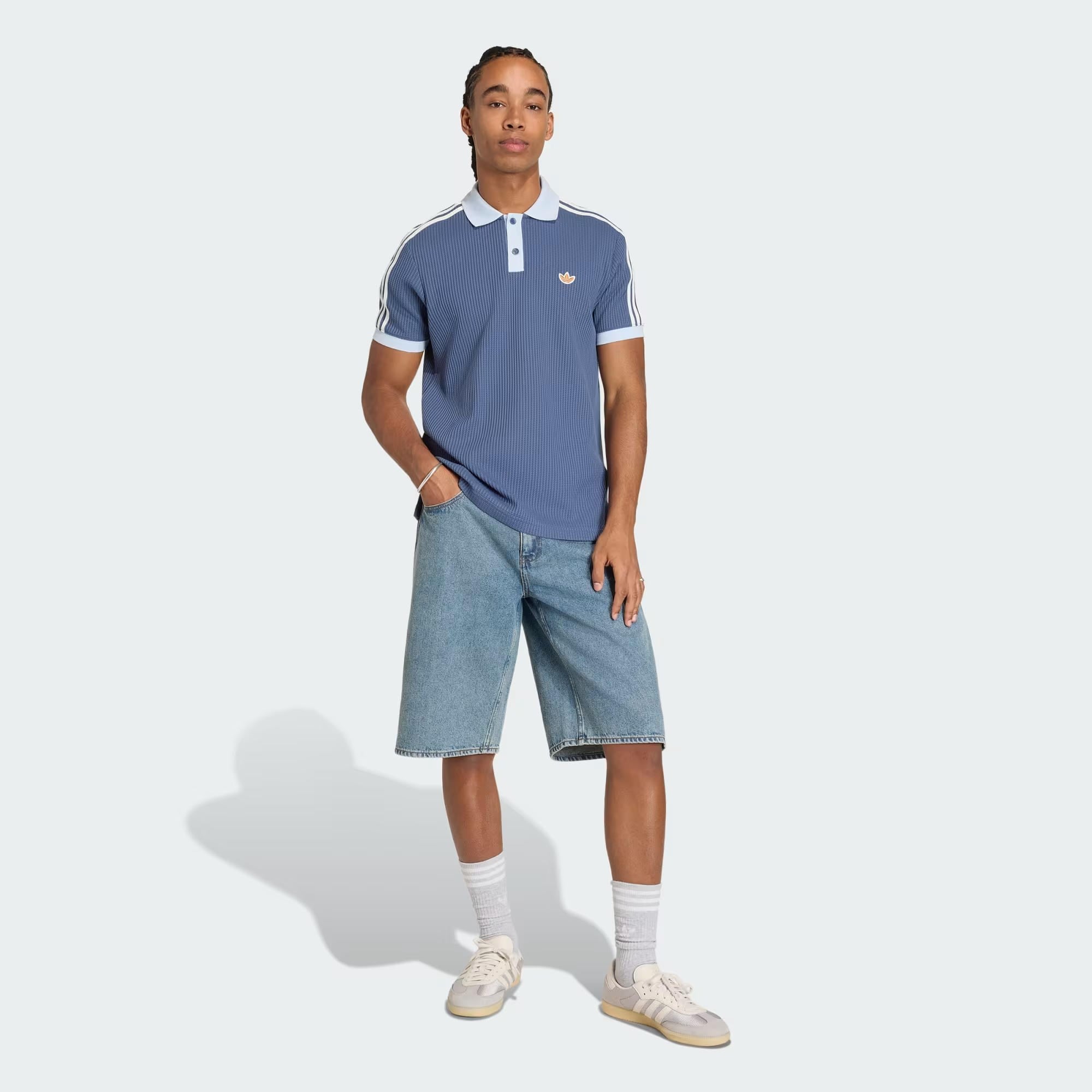 adidas Waffle Knit Polo Erkek Tişört