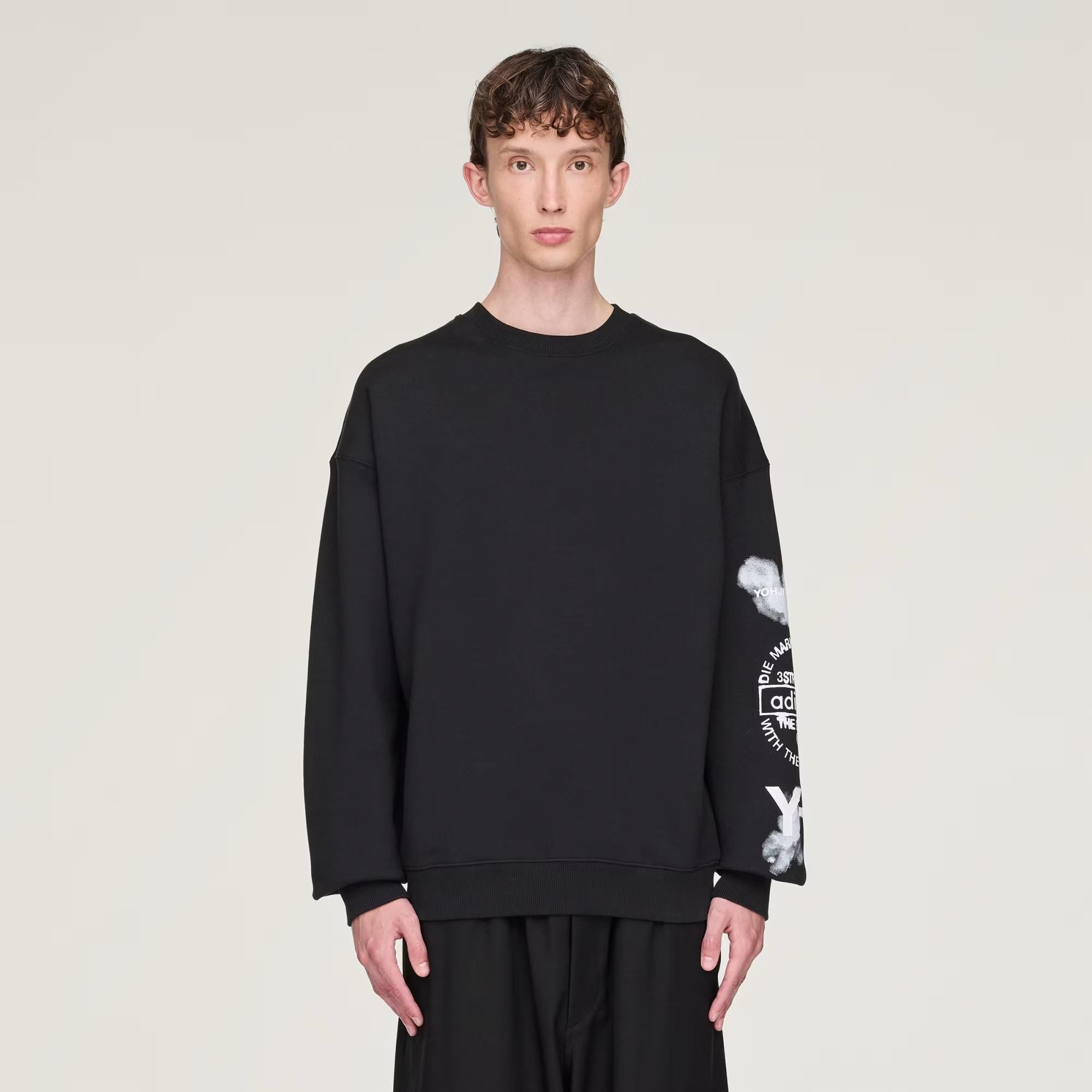 adidas Y-3 Graphic Crew Erkek Sweatshirt