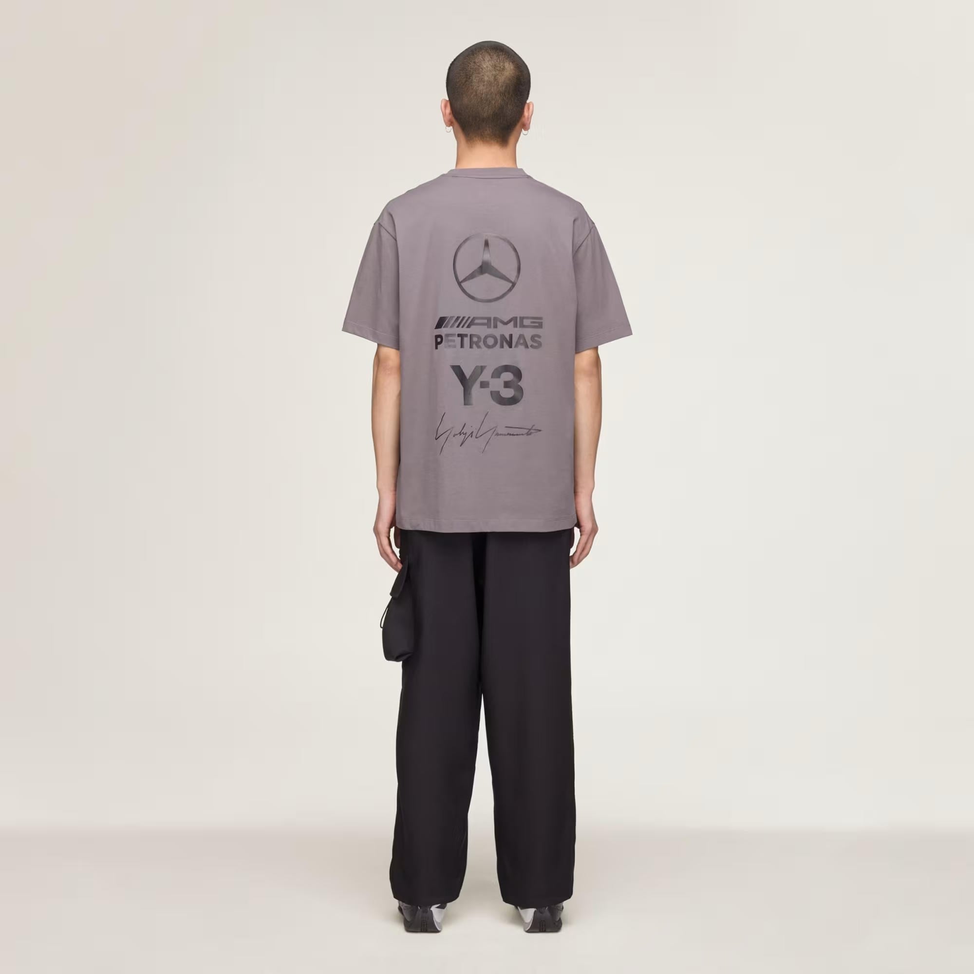 adidas Y-3 Mercedes Logo Stack Erkek Tişört