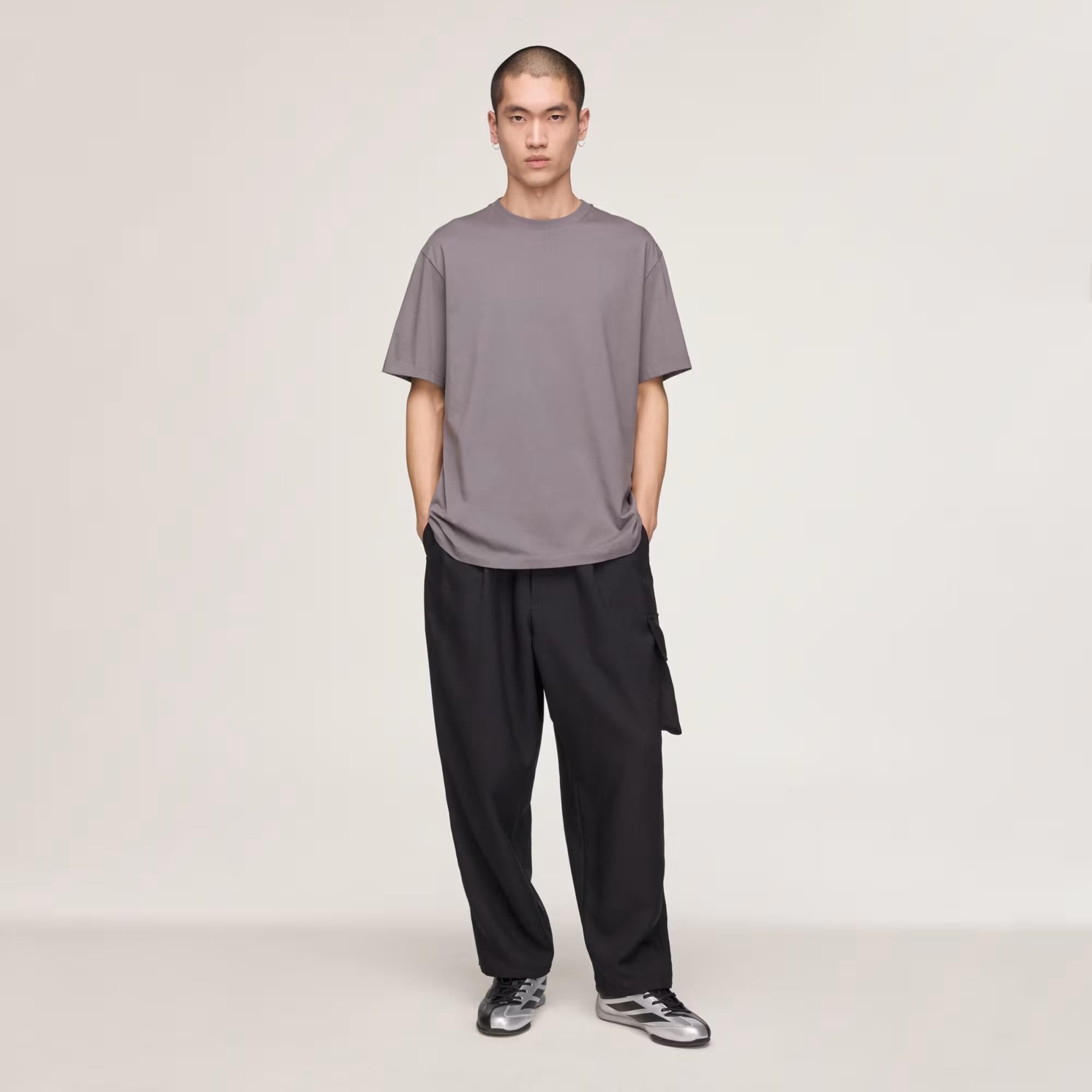 adidas Y-3 Mercedes Logo Stack Erkek Tişört