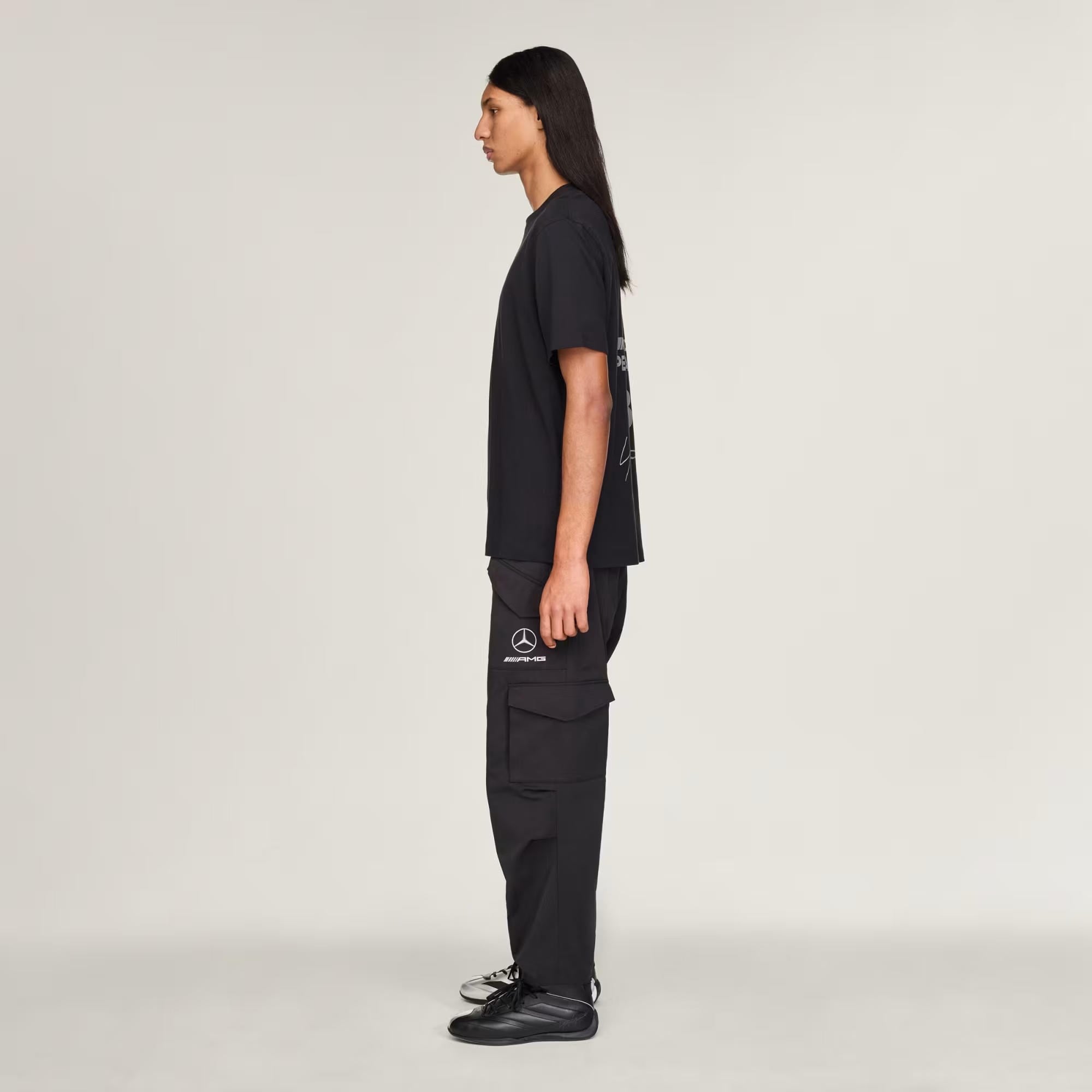 adidas Y-3 Mercedes Logo Stack Erkek Tişört