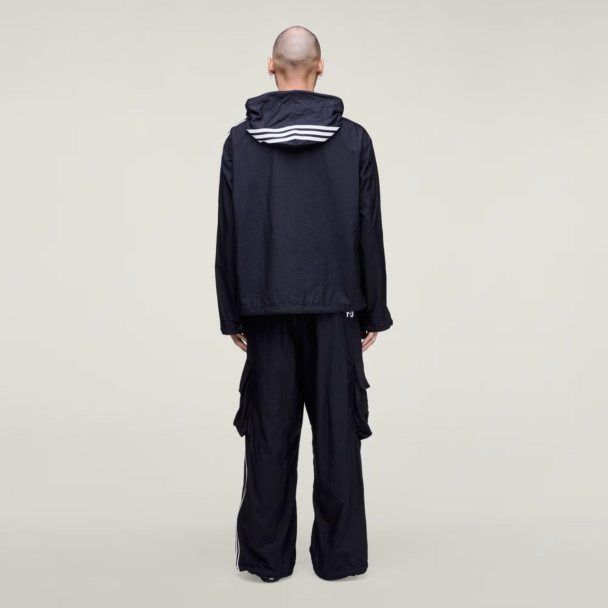 adidas Y-3 Nylon Wired 3-Stripes Erkek Sweatshirt