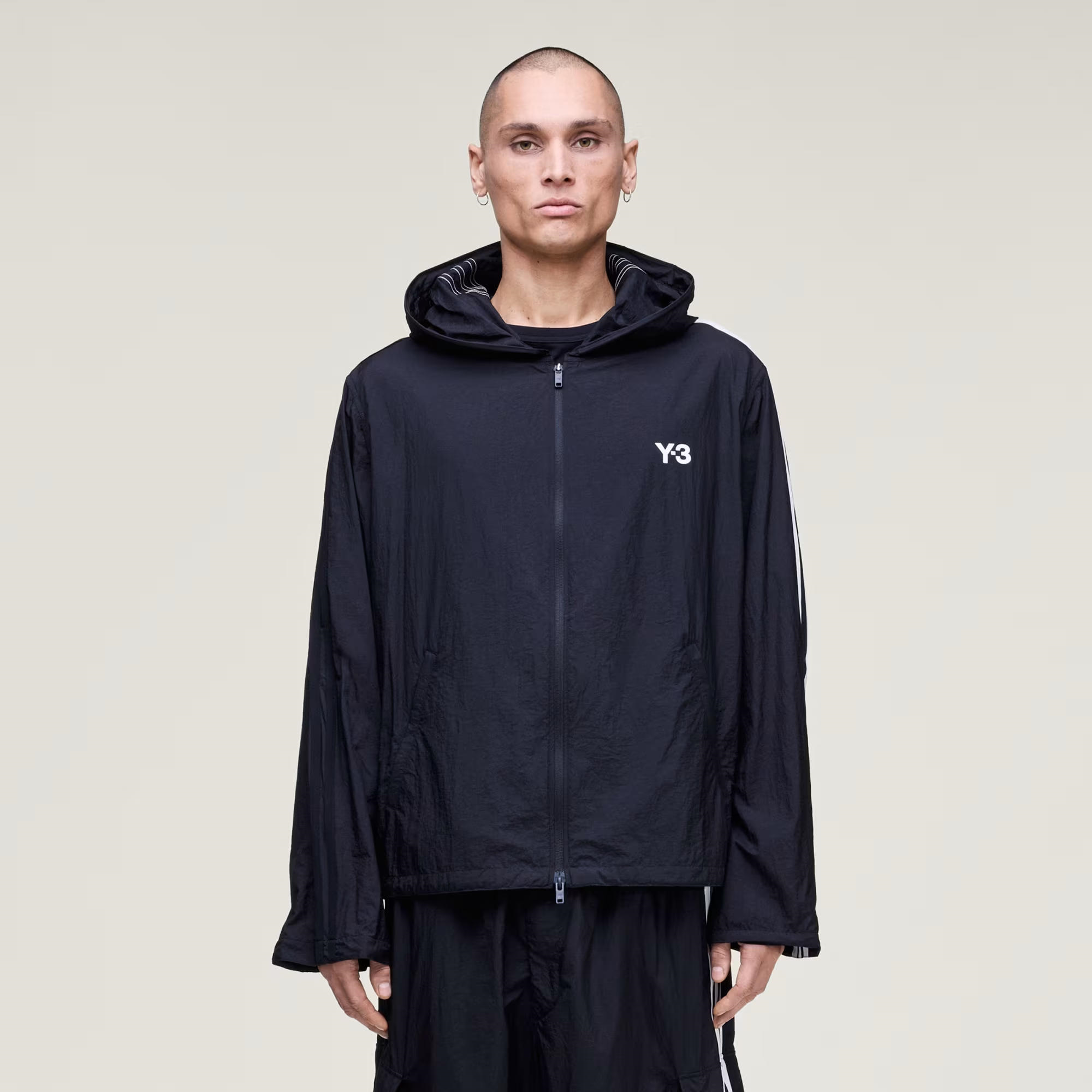 adidas Y-3 Nylon Wired 3-Stripes Erkek Sweatshirt