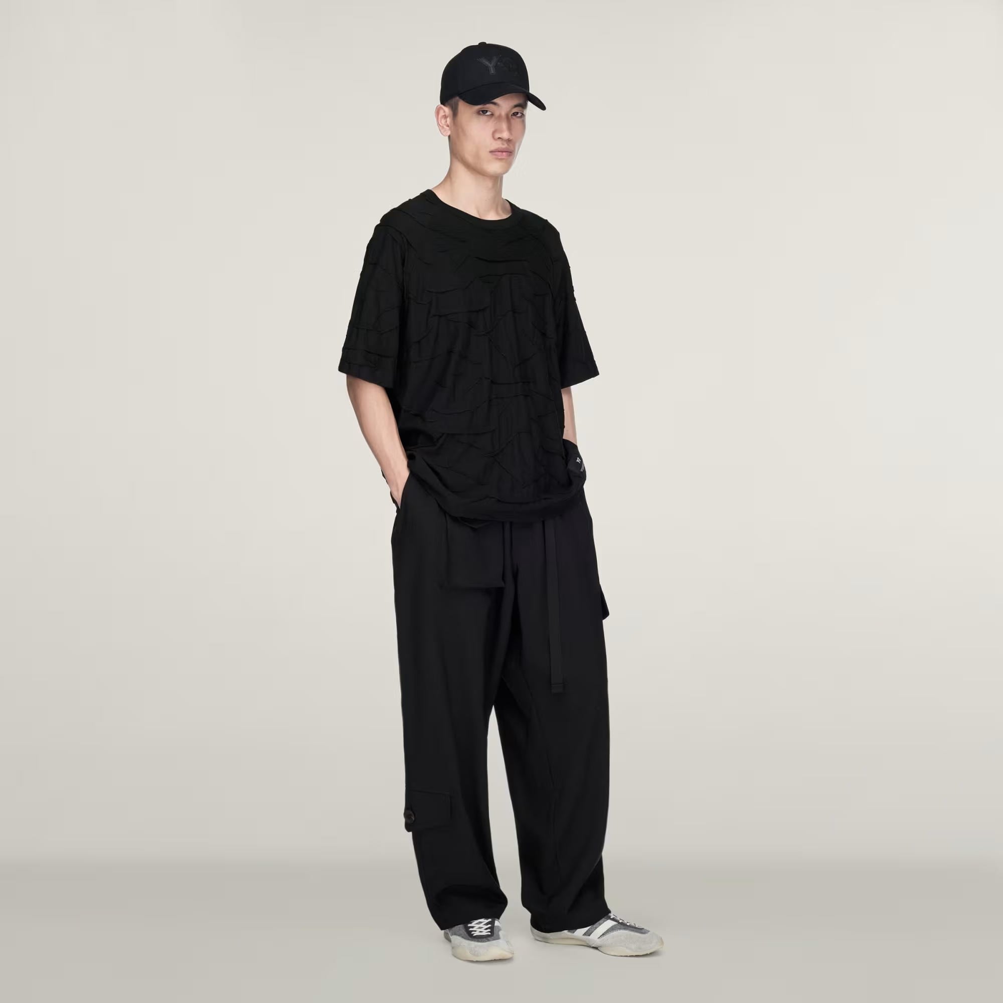 adidas Y-3 Pleated SS Erkek Tişört