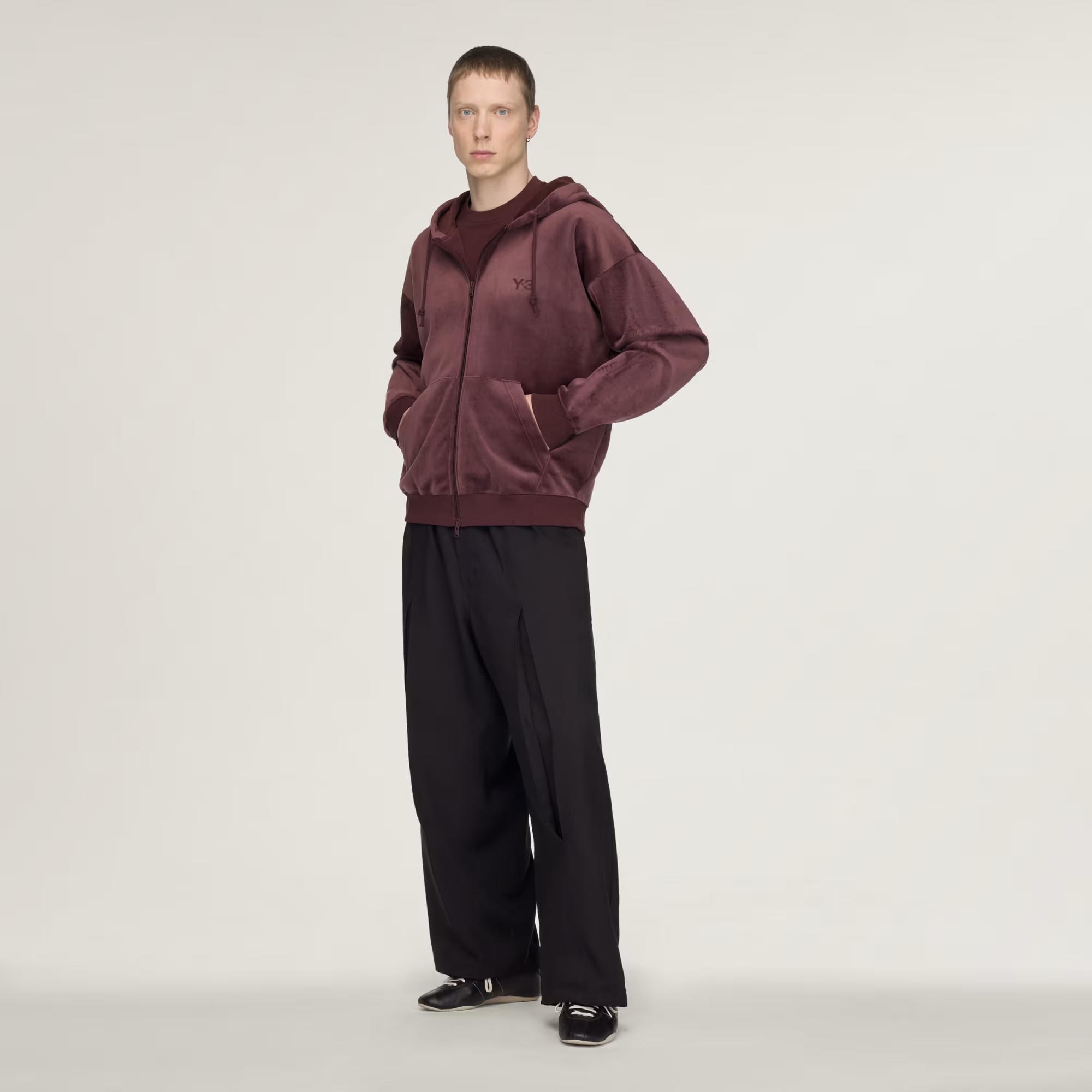 adidas Y-3 Velvet Corduroy Zipper Erkek Sweatshirt