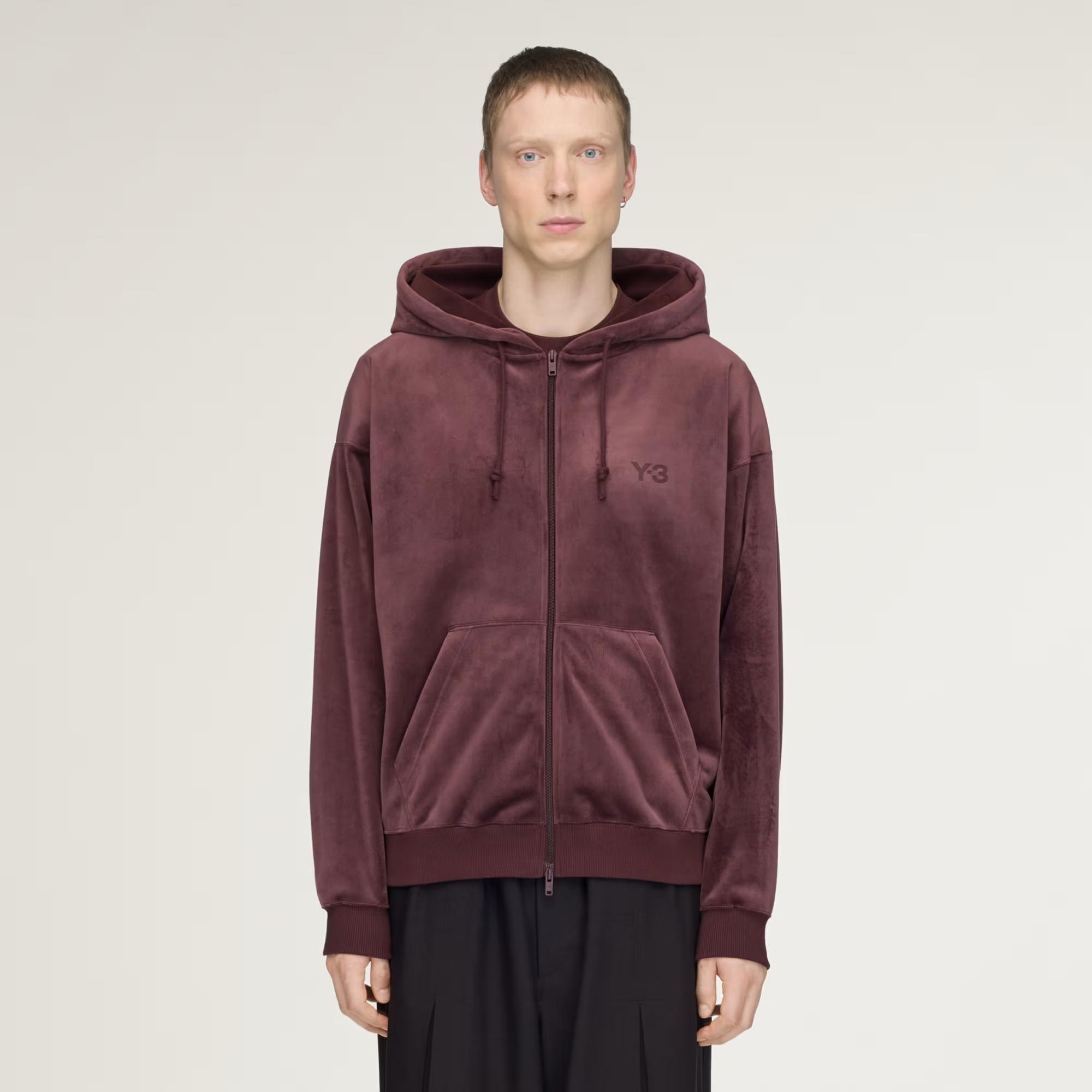 adidas Y-3 Velvet Corduroy Zipper Erkek Sweatshirt