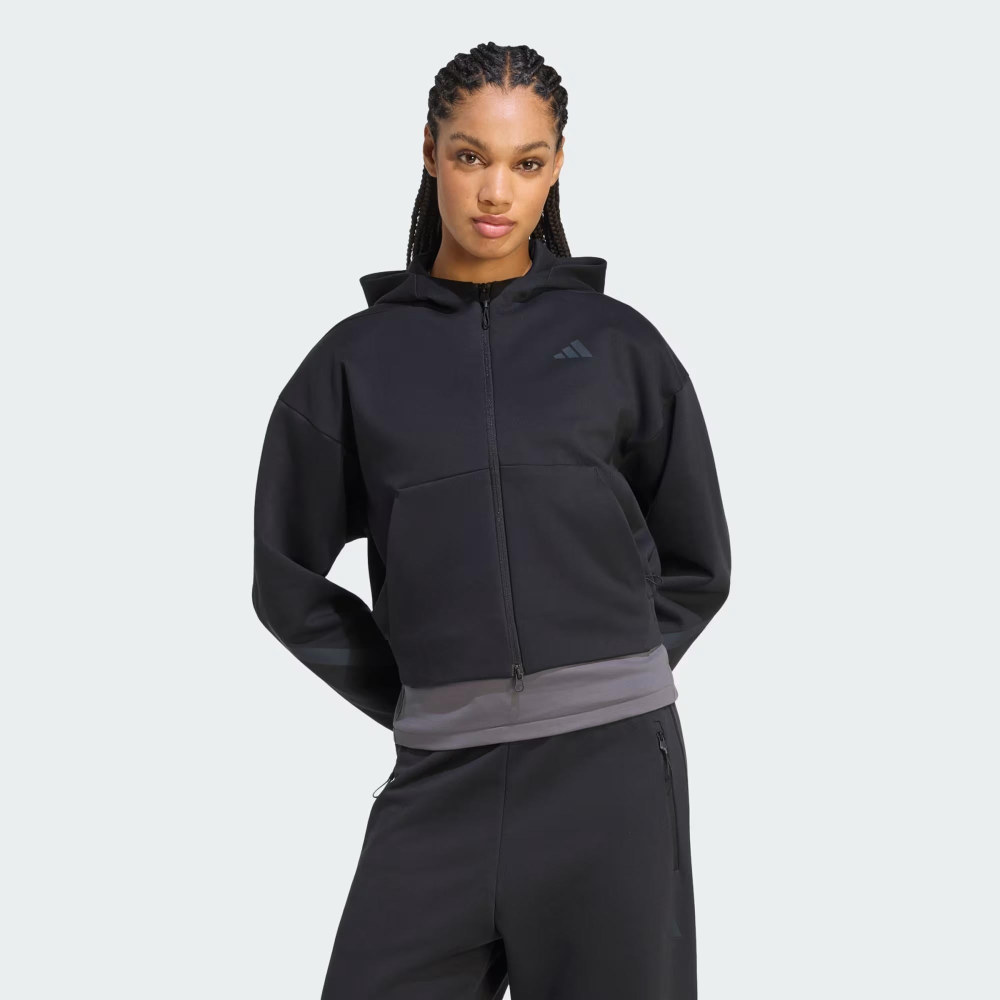 adidas Z.N.E. Cropped Full Zip Kadın Sweatshirt