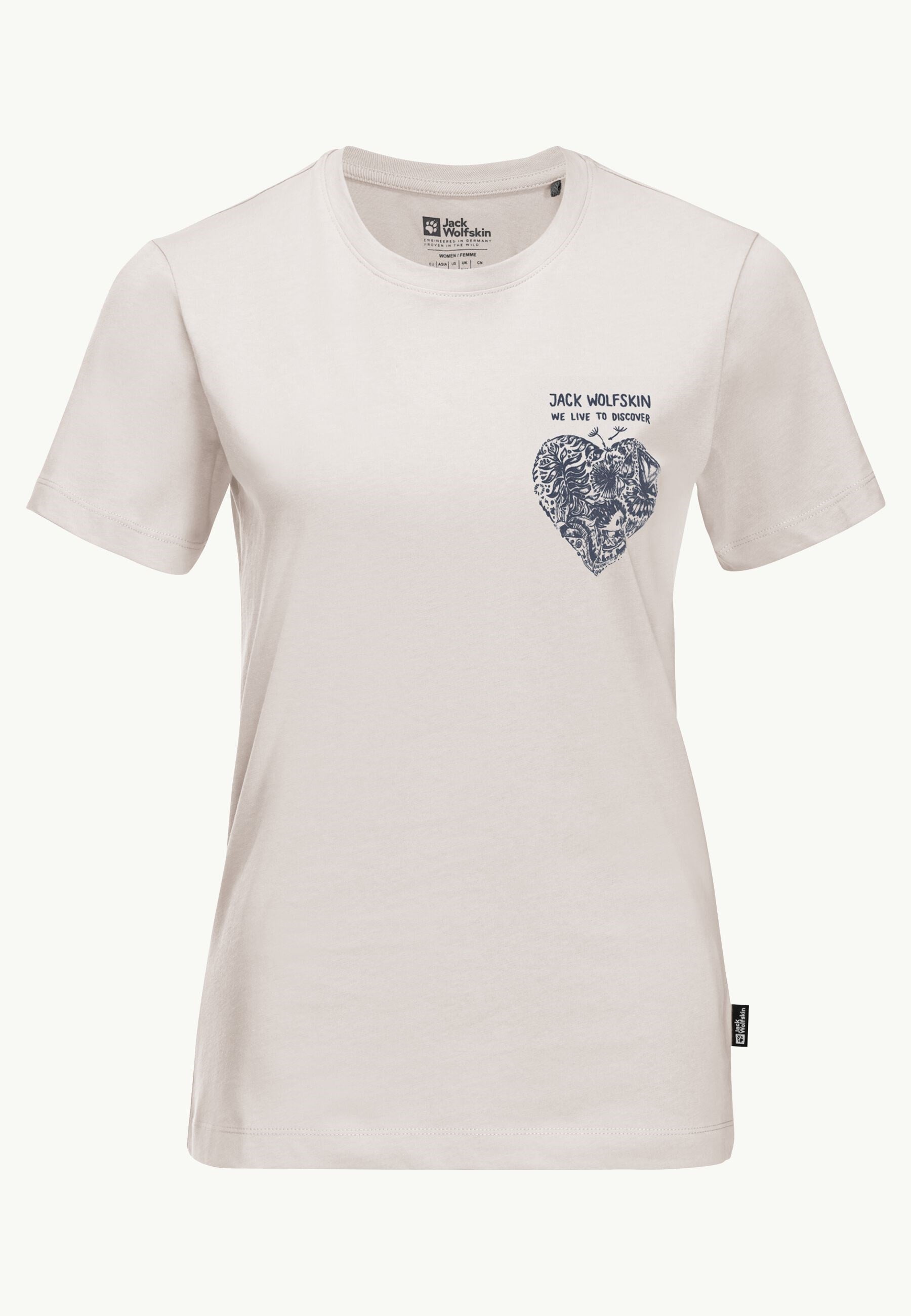 Jack Wolfskin Discover Heart Kadın Tişört