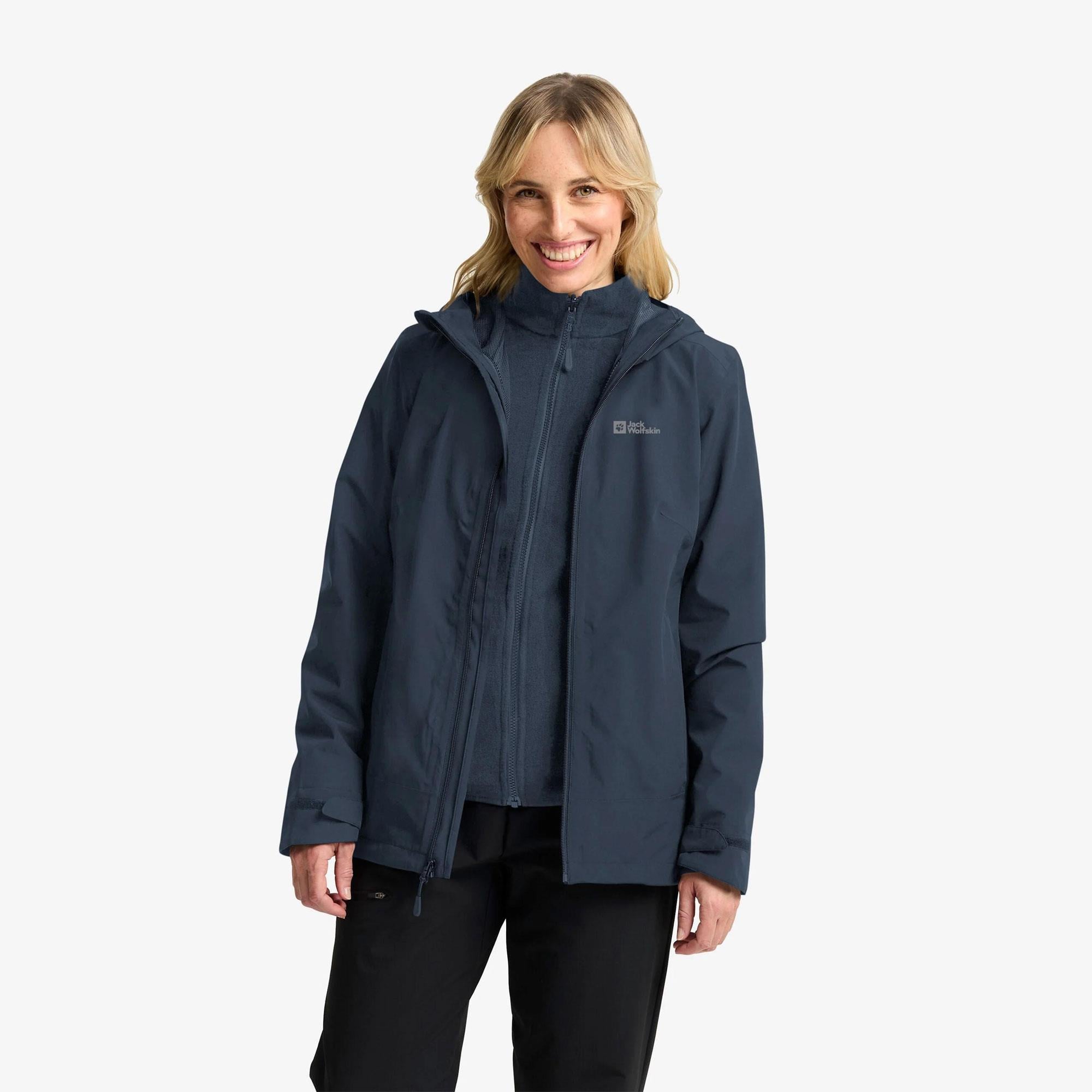Jack Wolfskin Moonrise 3in1 Kadın Mont