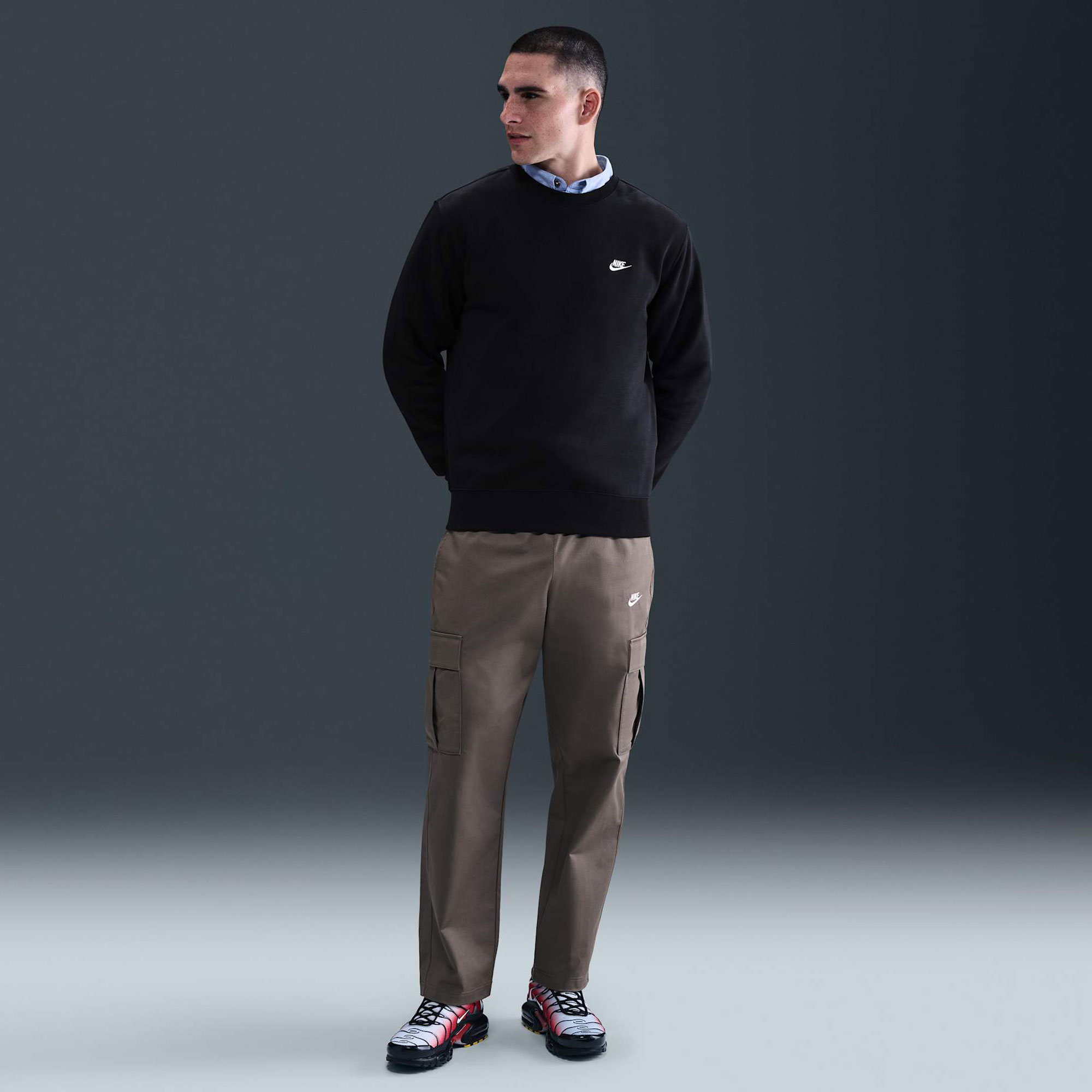 Nike Club Fleece Crew Erkek Sweatshirt