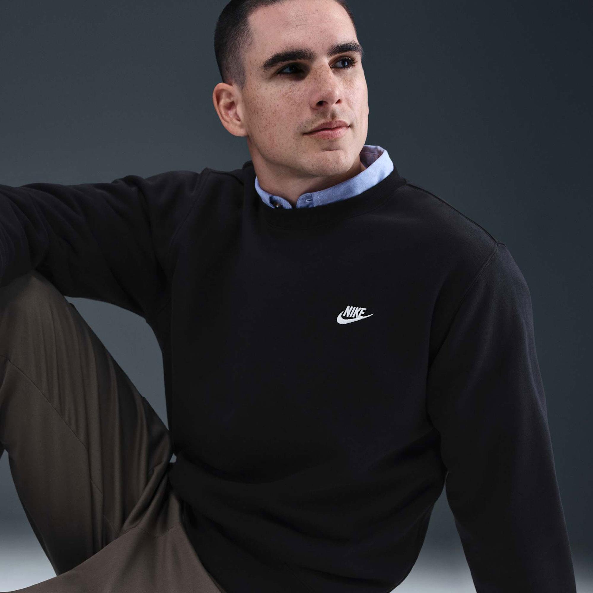 Nike Club Fleece Crew Erkek Sweatshirt