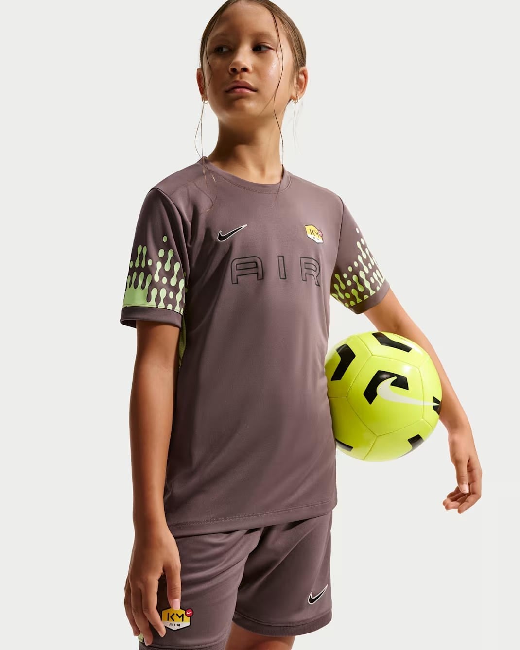 Nike Kylian Mbappe Academy Dri-FIT Short-Sleeve Football Top Çocuk Tişört