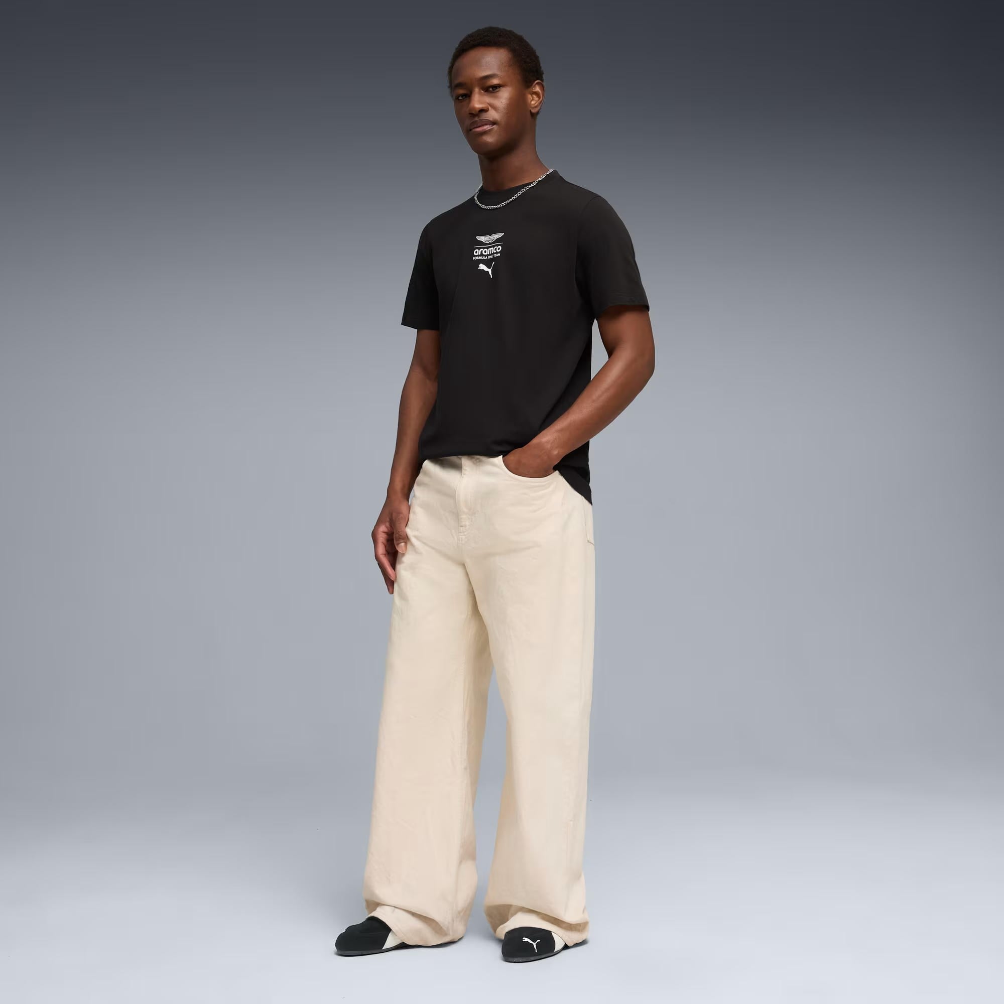 Puma Aston Martin Aramco F1 Team Essentials Erkek Tişört