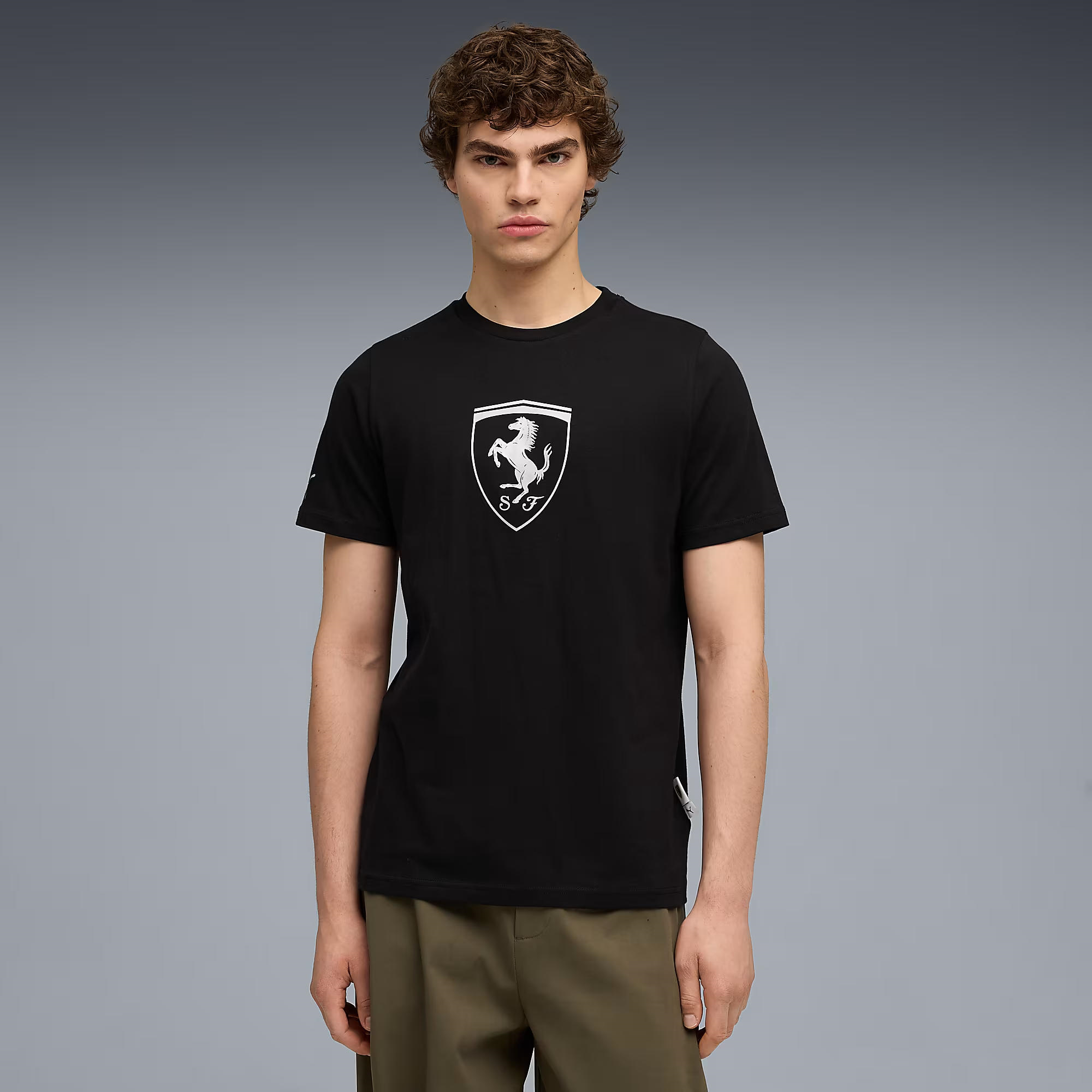 Puma Ferrari Tonal Shield Erkek Tişört