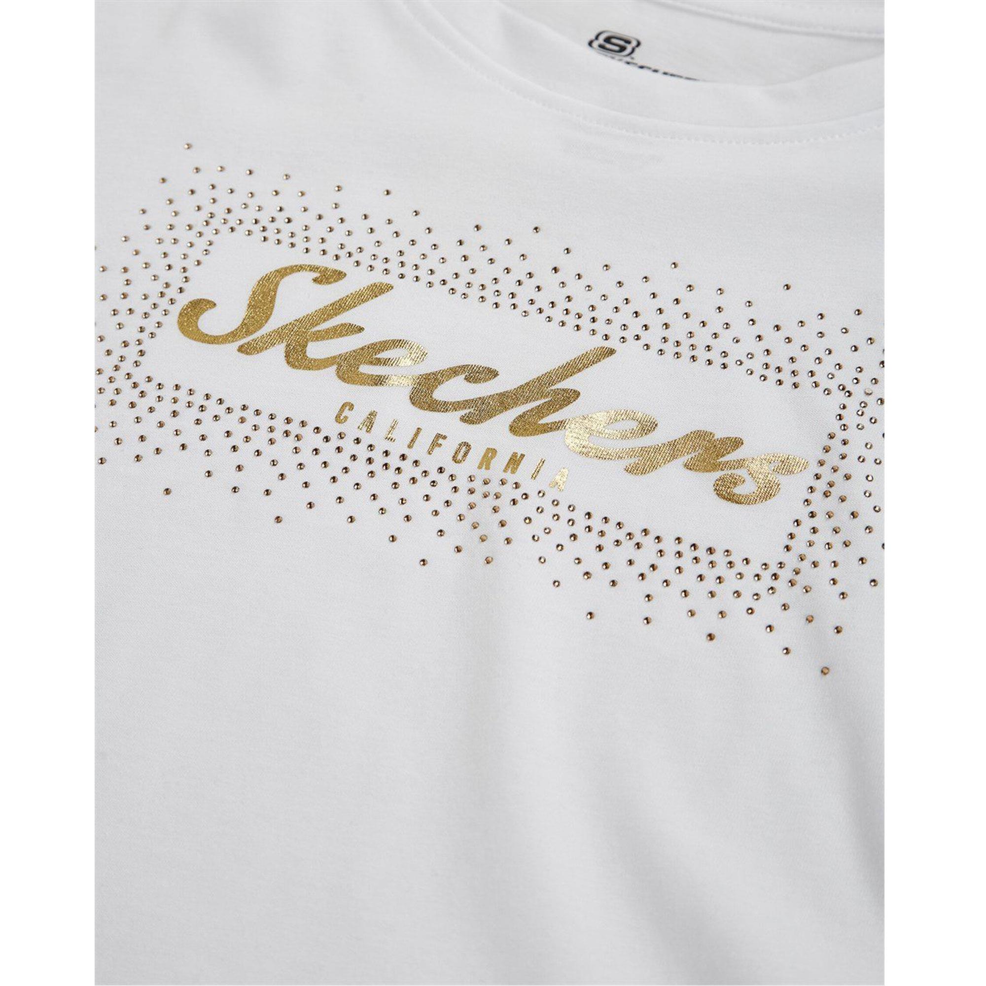 Skechers Graphic Tee Shiny Logo Kadın Tişört