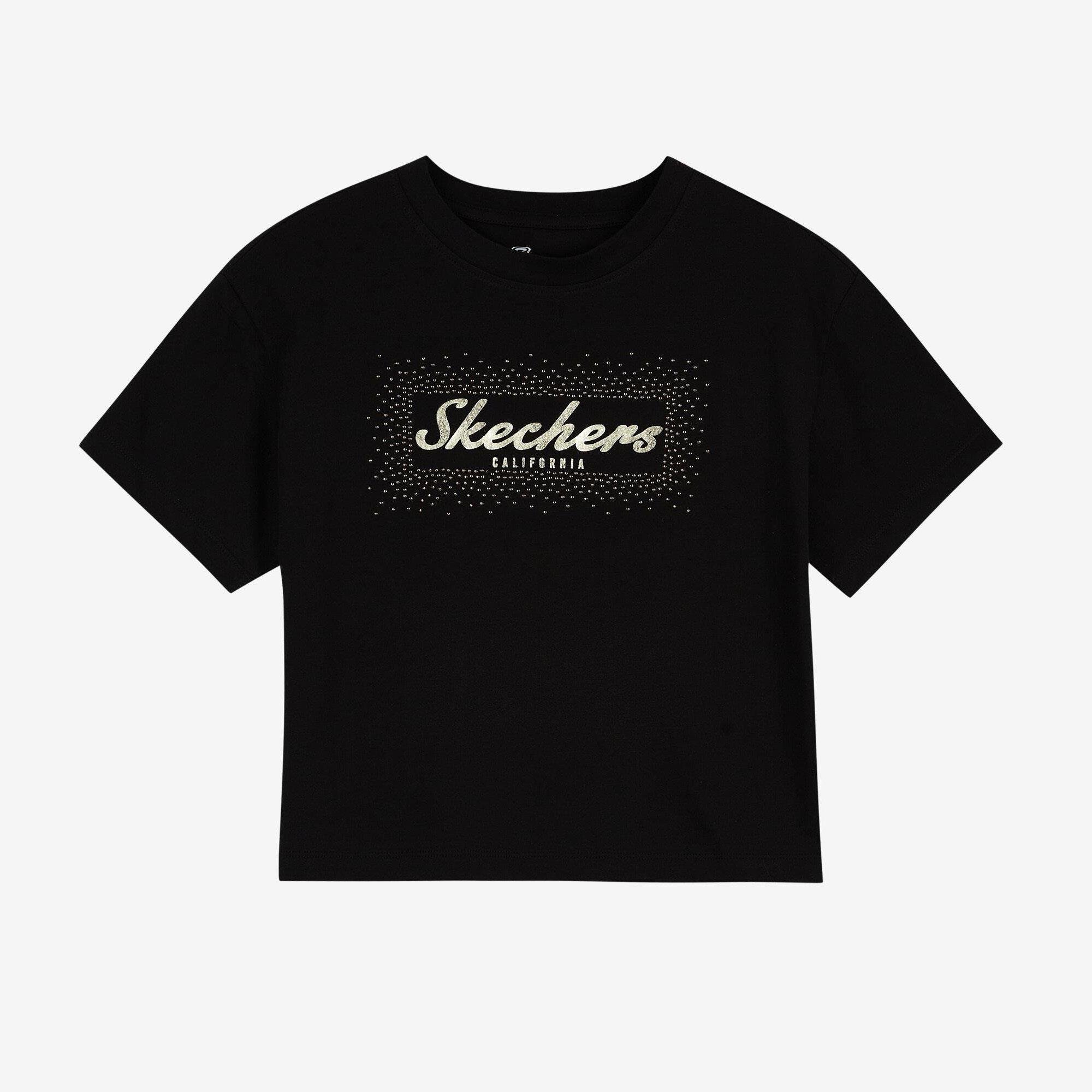 Skechers Graphic Tee Shiny Logo Kadın Tişört