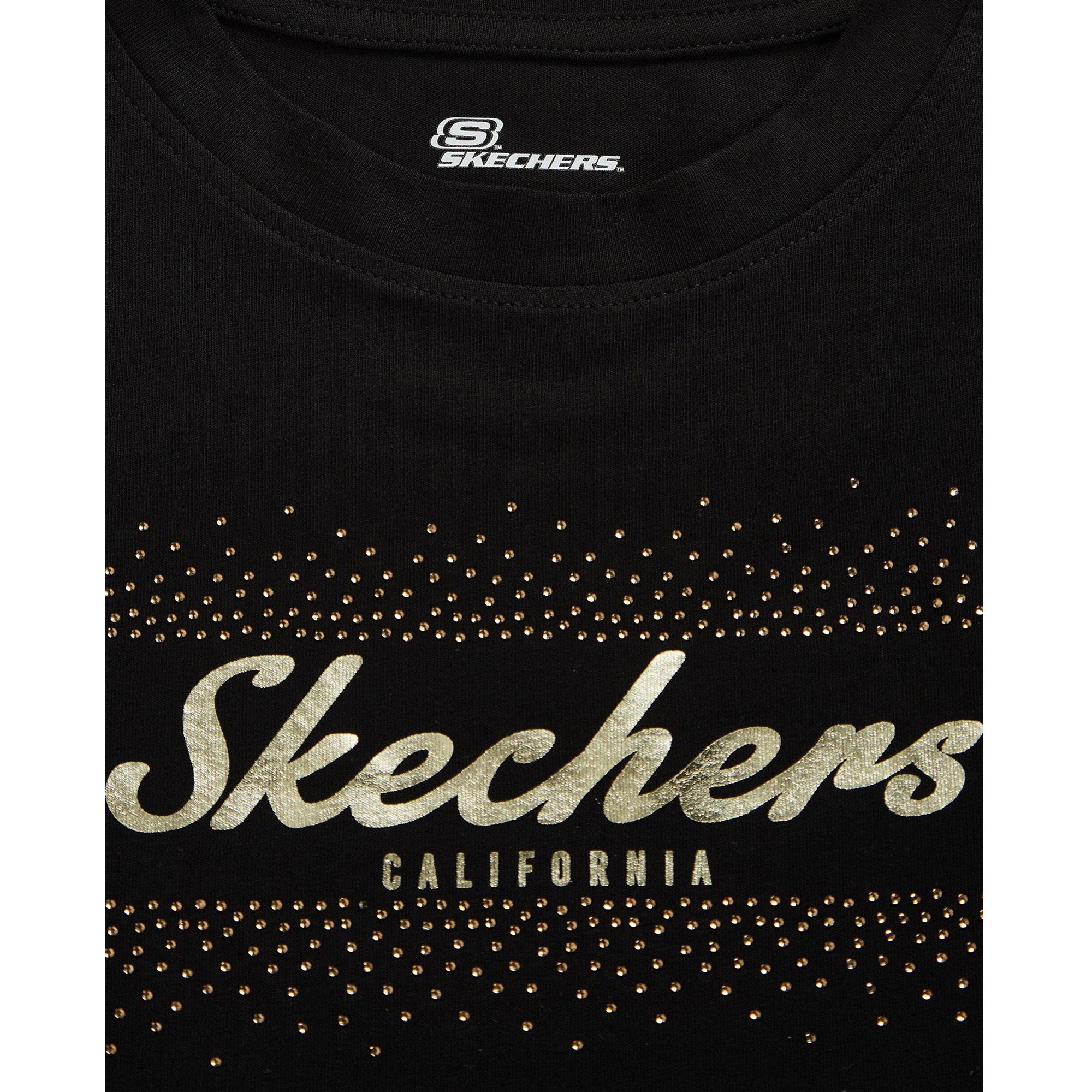 Skechers Graphic Tee Shiny Logo Kadın Tişört