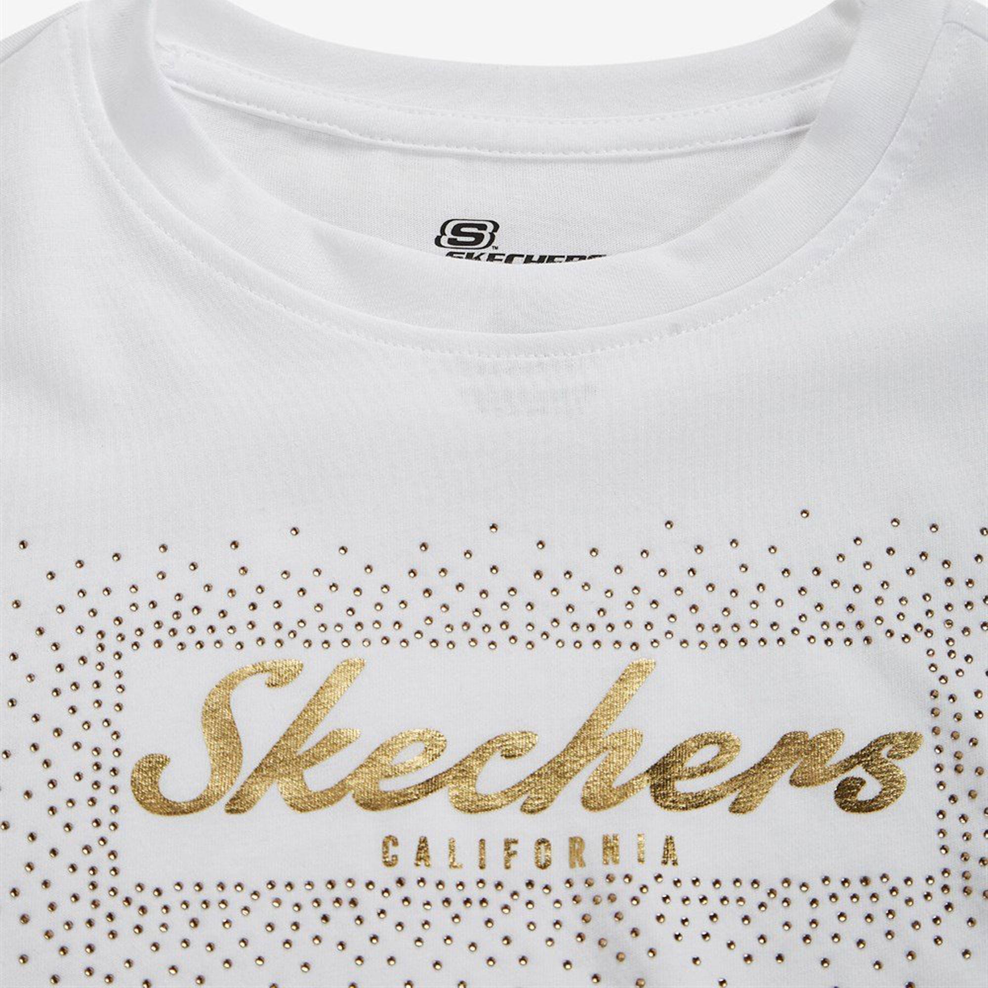 Skechers Graphic Tee Shiny Logo Kadın Tişört