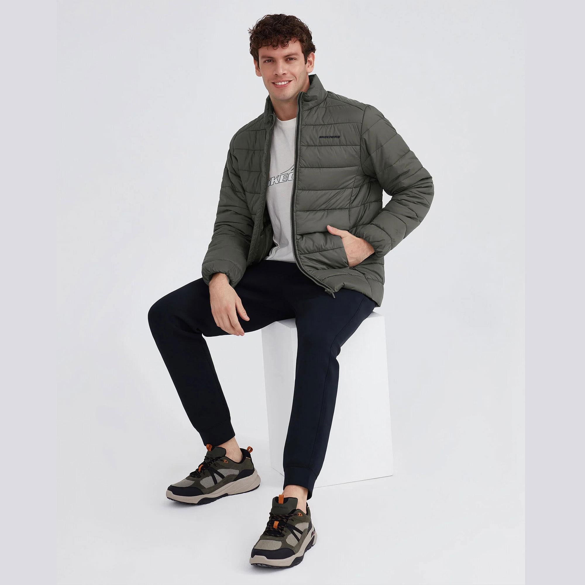 Skechers Outerwear Padded Erkek Mont