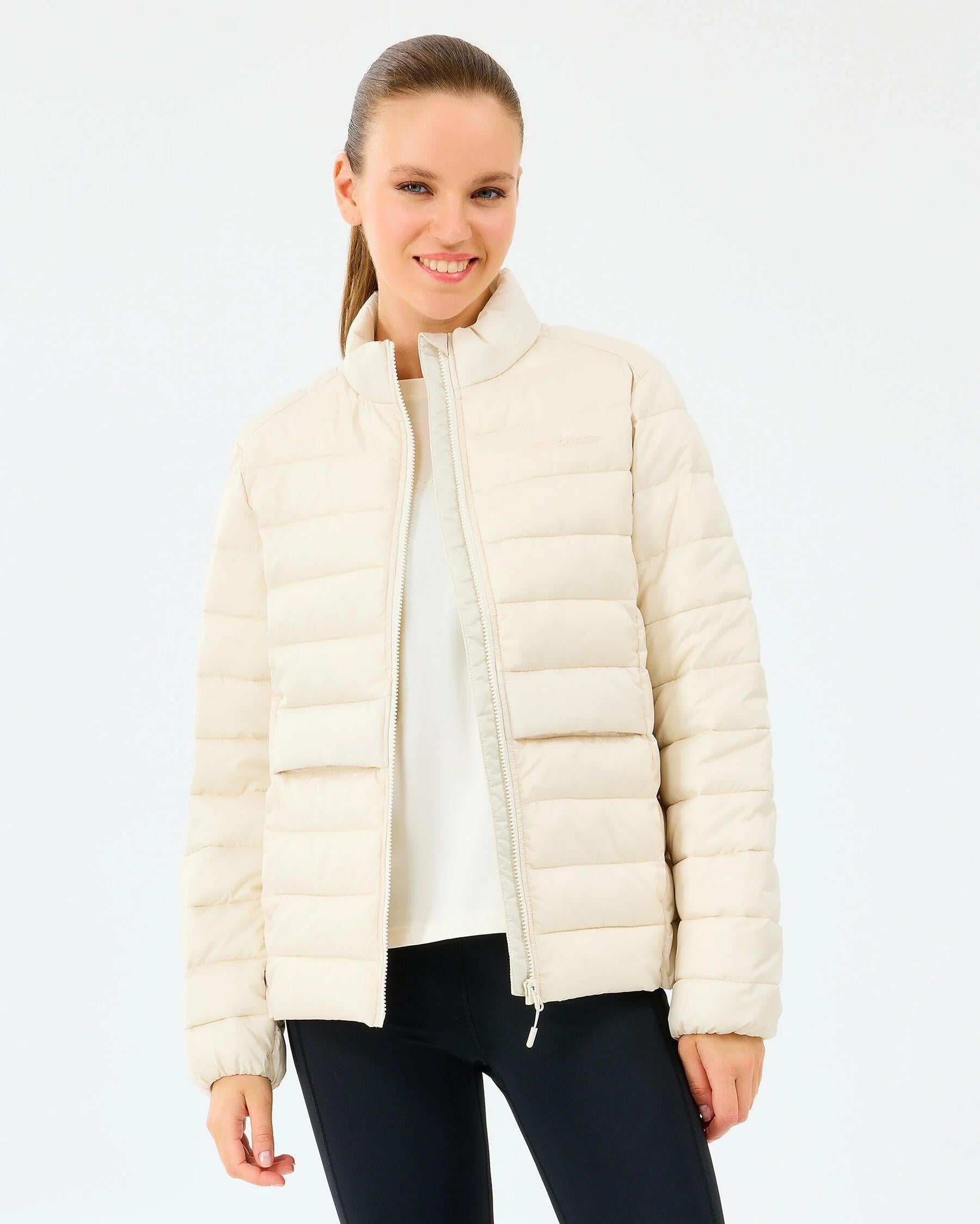 Skechers Outerwear Pop Up Detailed Padded Kadın Mont