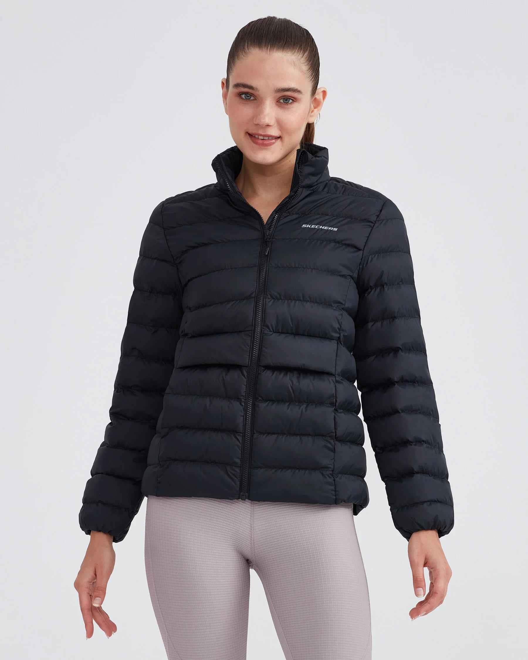Skechers Outerwear Pop Up Detailed Padded Kadın Mont