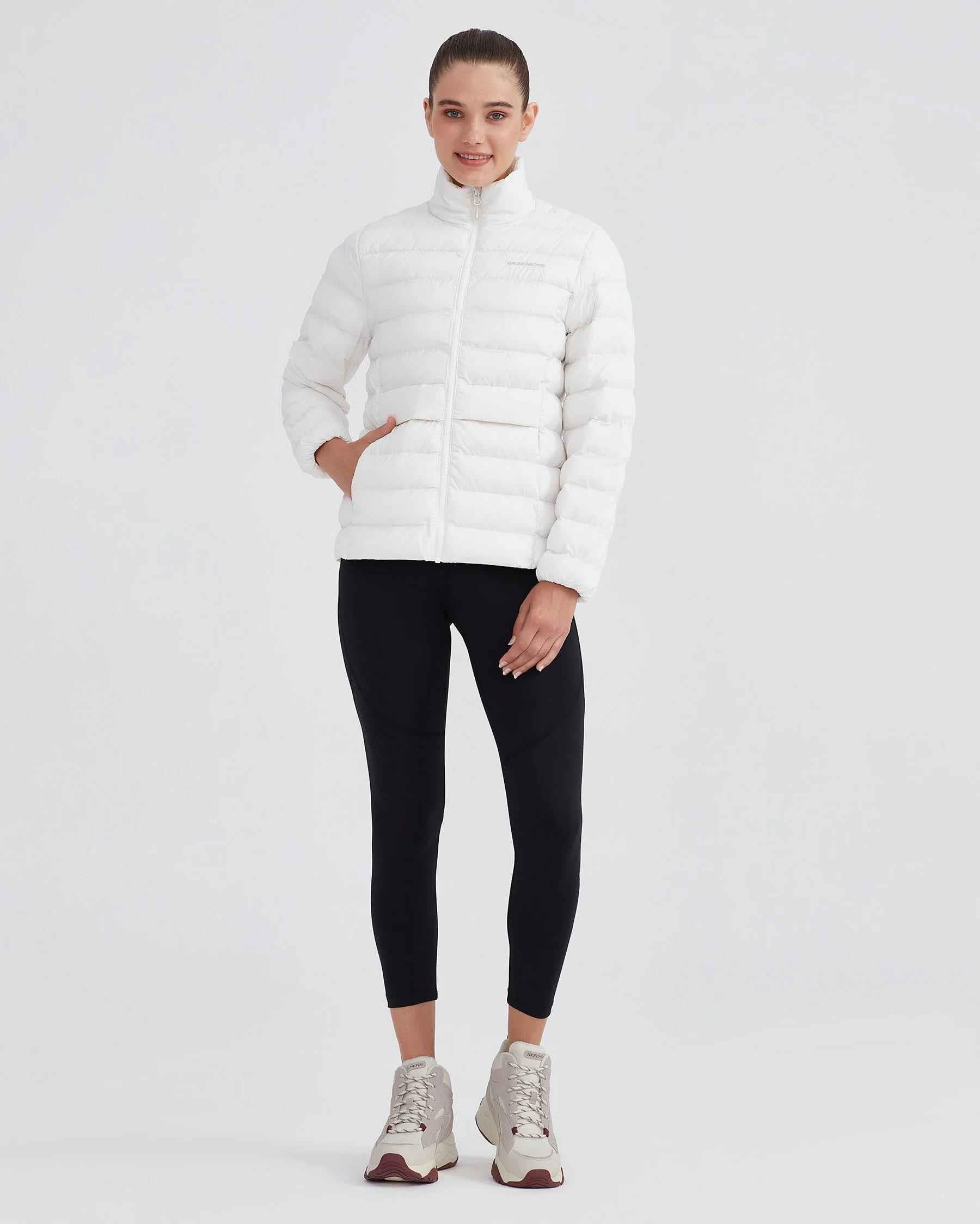 Skechers Outerwear Pop Up Detailed Padded Kadın Mont