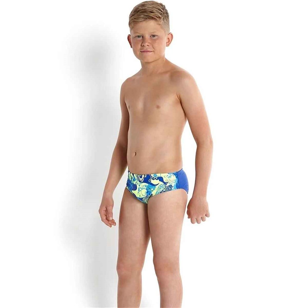 Speedo Carnival Camo Allover Brief Çocuk Slip Mayo