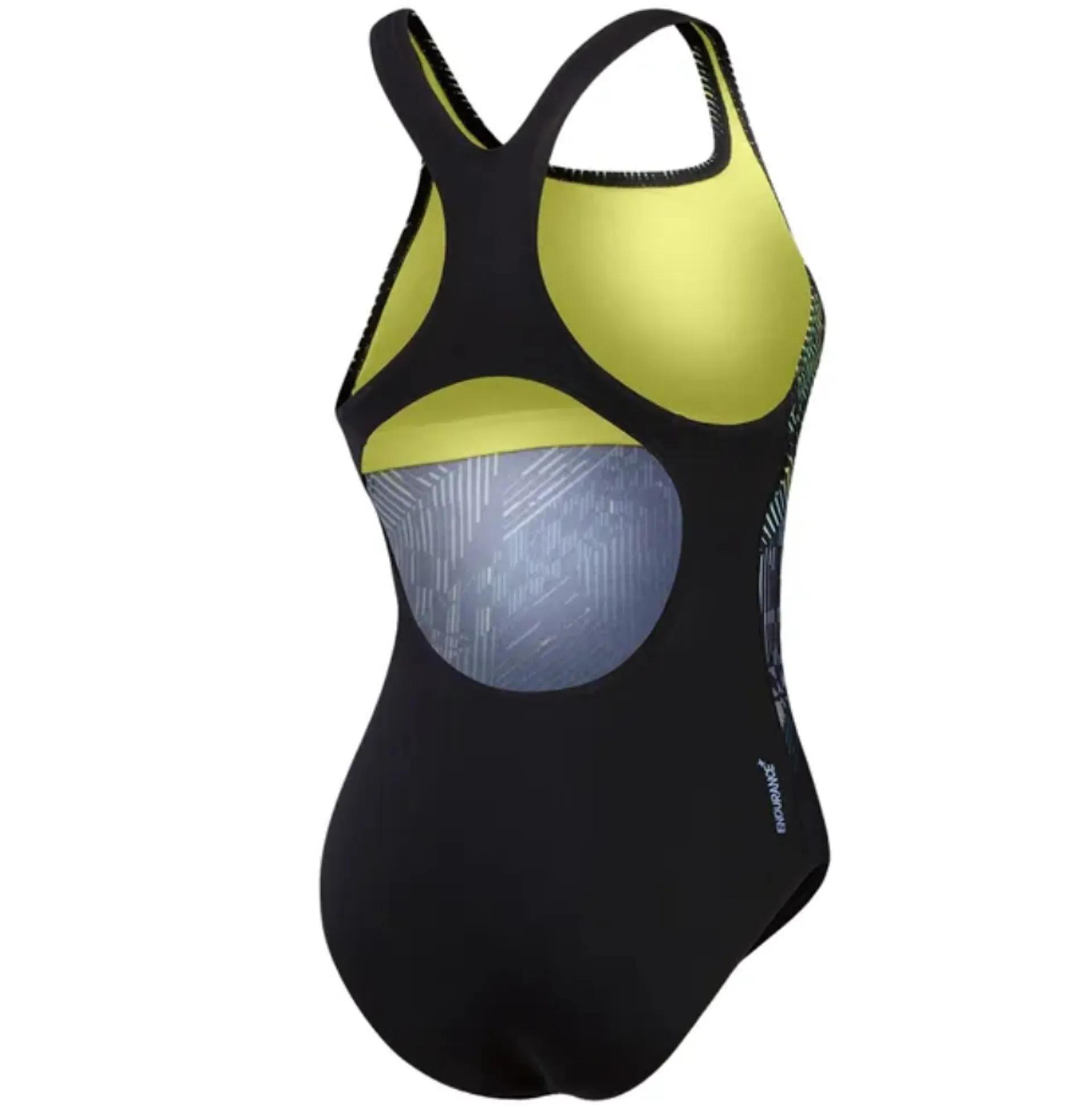 Speedo Digital Printed Medalist Kadın Yüzücü Mayosu