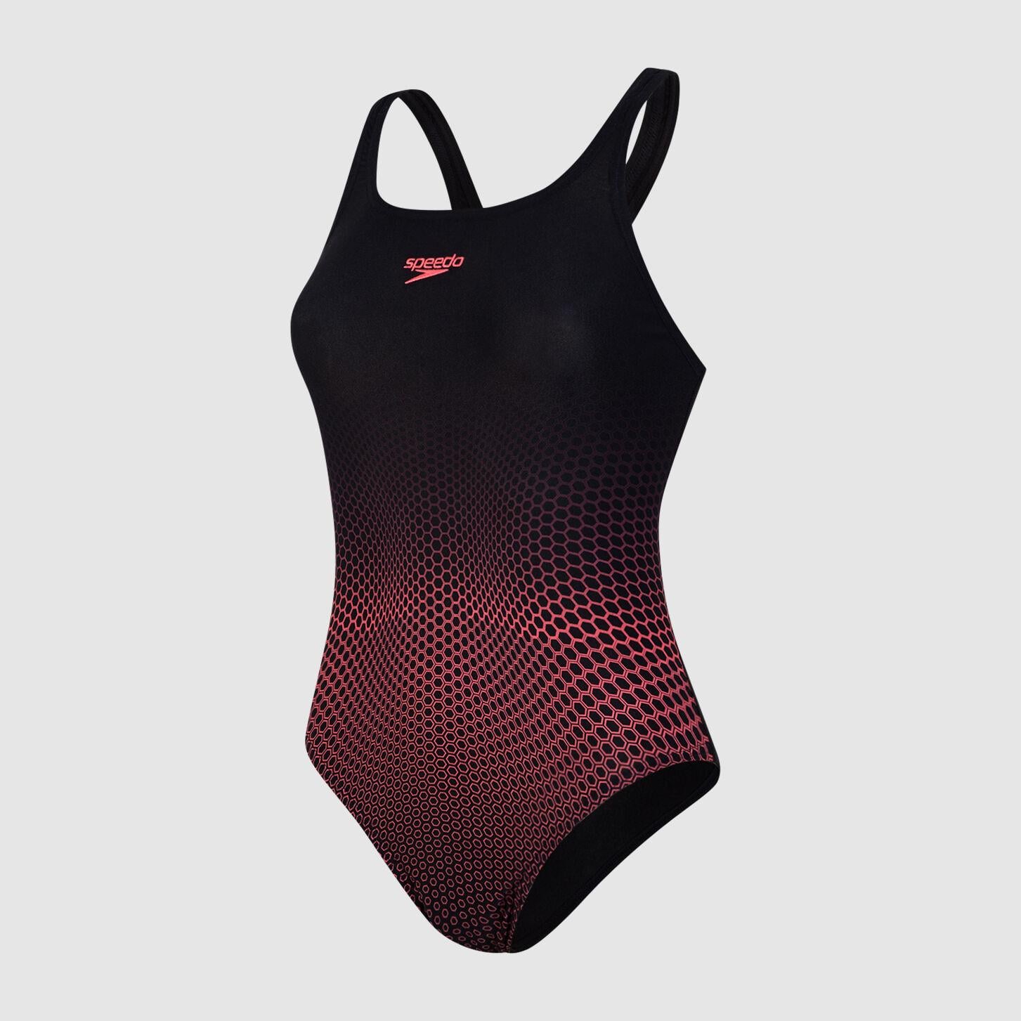 Speedo Hexagonal Medalist Swimsuit Kadın Yüzücü Mayosu