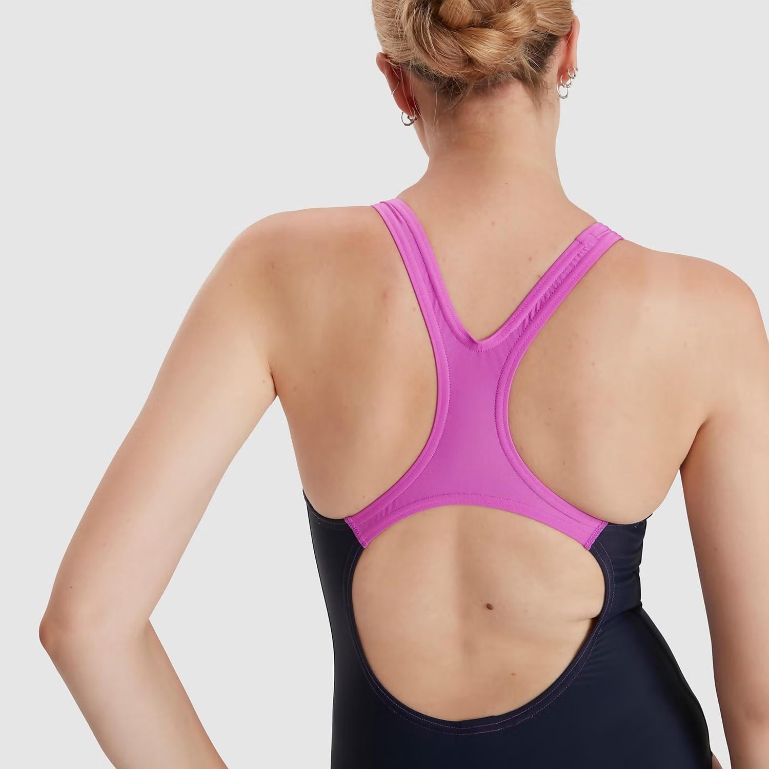 Speedo Medley Logo Kadın Yüzücü Mayosu