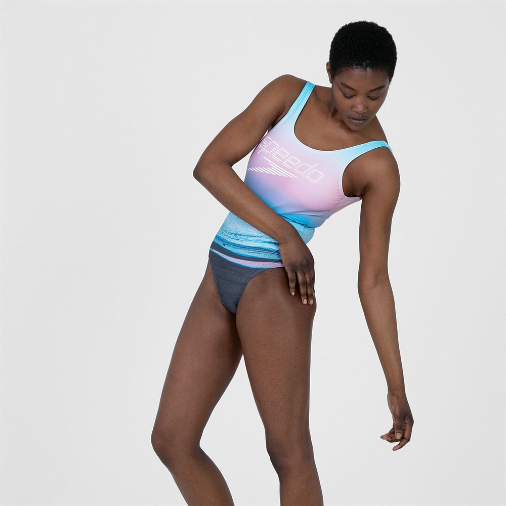 Speedo Summer Sunrise U-Back Swimsuit Kadın Yüzücü Mayosu