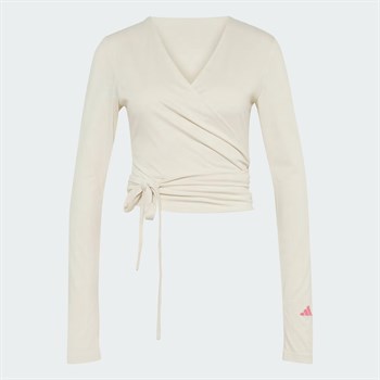 adidas 3-Stripes Studio Soft Ballet Wrap Kadın Tişört