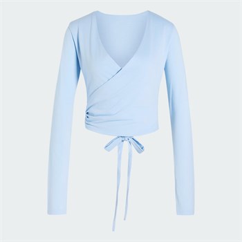 adidas 3-Stripes Studio Soft Ballet Wrap Kadın Tişört