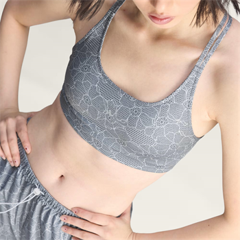 adidas by Stella McCartney Running Printed Mini Crop Kadın Büstiyer