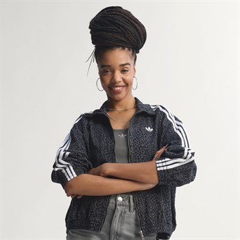 adidas Firebird Oversized Aop Denim Kadın Ceket