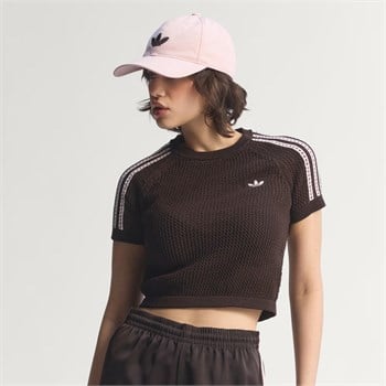 adidas Knitted Crochet Cali Kadın Tişört