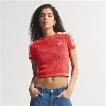 adidas Knitted Crochet Cali Kadın Tişört