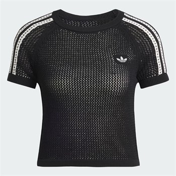 adidas Knitted Crochet Cali Kadın Tişört