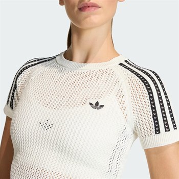 adidas Knitted Crochet Cali Kadın Tişört