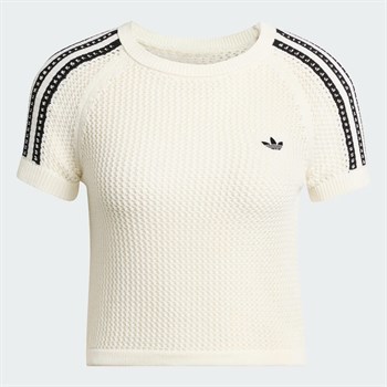 adidas Knitted Crochet Cali Kadın Tişört