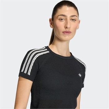 adidas Knitted Crochet Cali Kadın Tişört