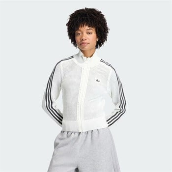 adidas Knitted Crochet Firebird Kadın Sweatshirt
