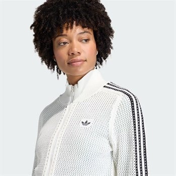 adidas Knitted Crochet Firebird Kadın Sweatshirt