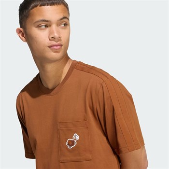 adidas Lux Coffee Cafe Hoop Pocket Graphic Erkek Tişört